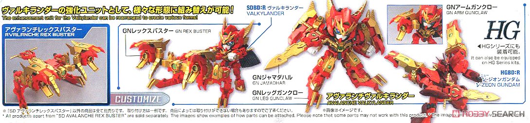 Bandai Gundam Build Divers Avalanche Rex Buster Model Kit – 1/144 Scale HG, No Glue Needed - View #3