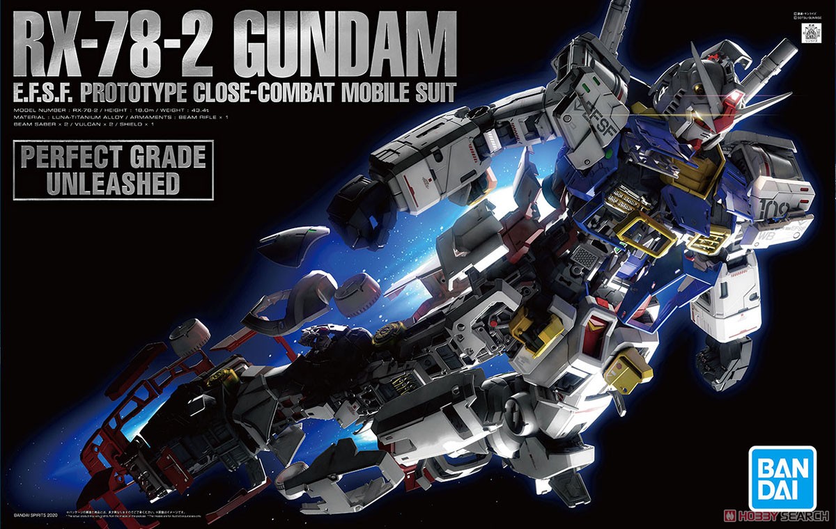 Bandai PG UNLEASHED Rx 78 2 Gundam