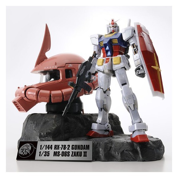 Bandai Limited 35th RX 78 2 Gundam & MS 06S Chars Zaku II He